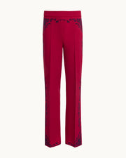 Scroll Pant in Dark Red Combo
