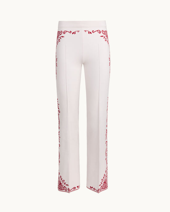 Scroll Pant in Ivory Combo