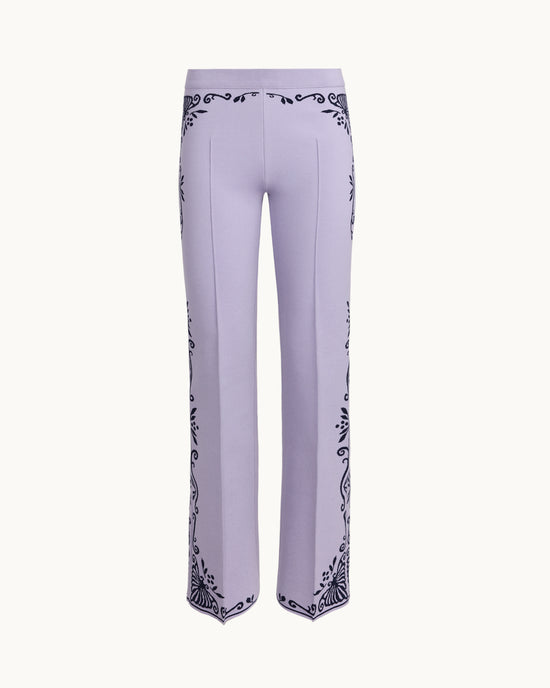 Scroll Pant in Lilac Combo
