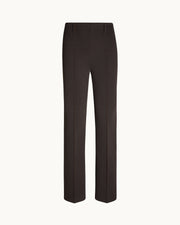 Luke Pant in Charcoal/Chocolate Seersucker
