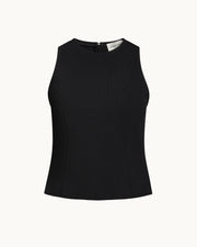 Sara Top in Black Seersucker