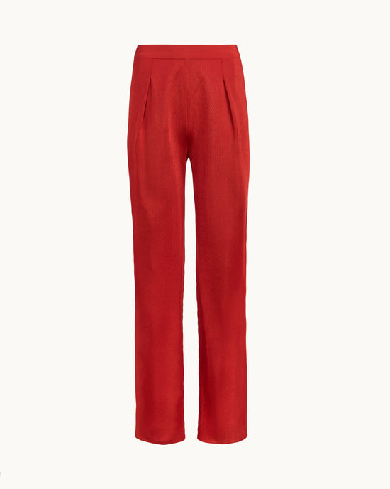 Slinky Evie Pant in Dark Red