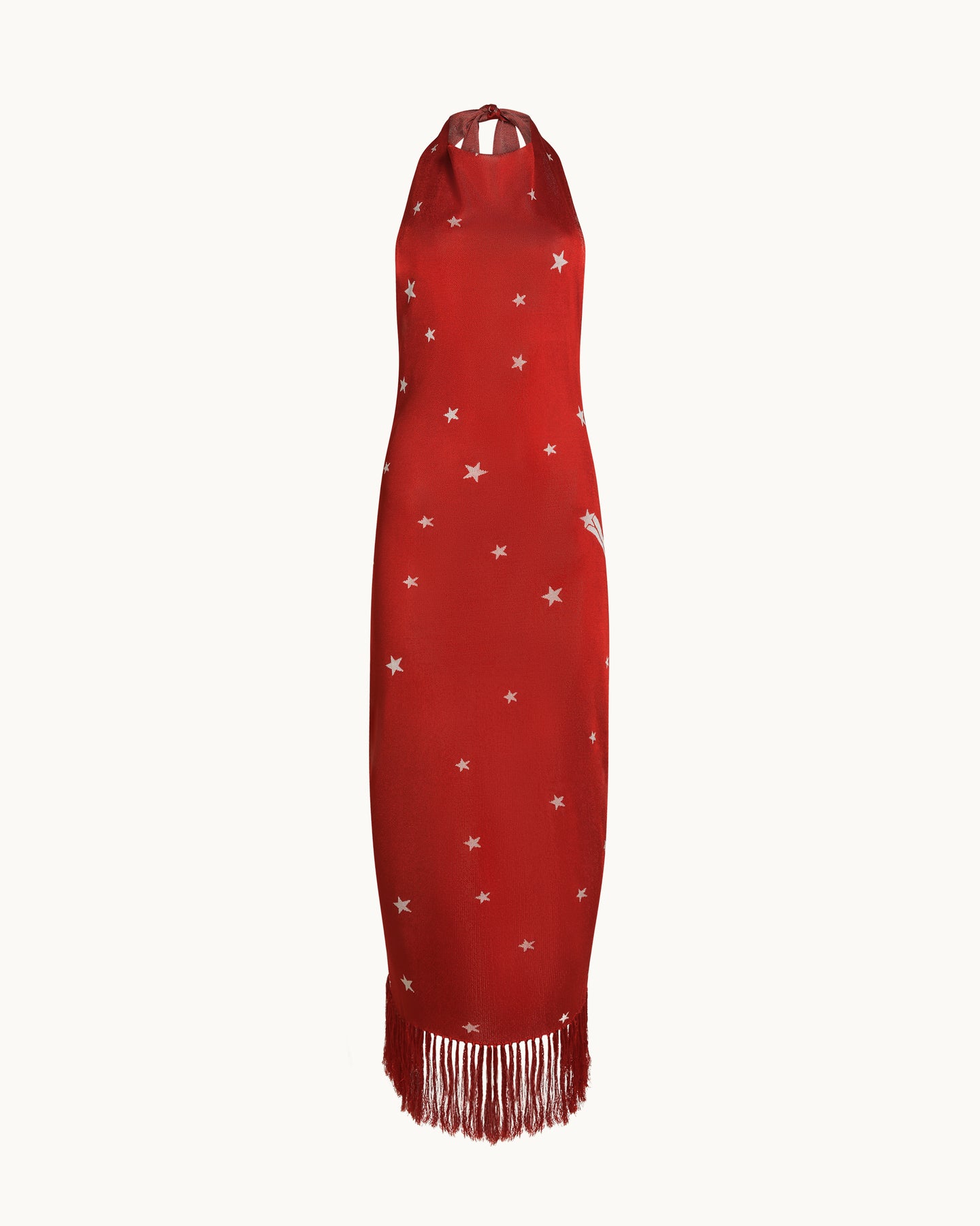 Elton Dress in Ruby/Ivory