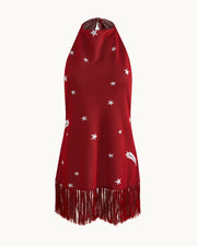 Tai Halter in Ruby/Ivory