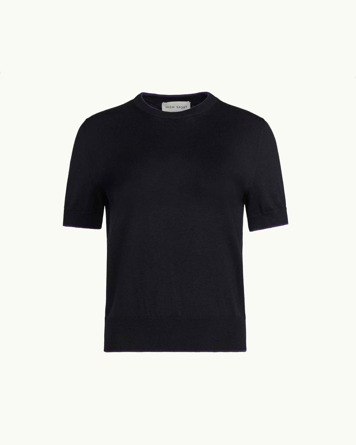 Janis Top in Tipped Black