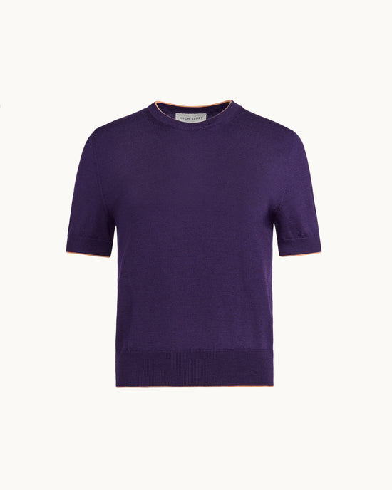 Janis Top in Tipped Grape