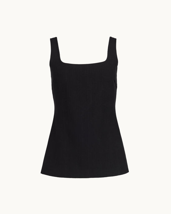 Inna Top in Tonal Stripe Black