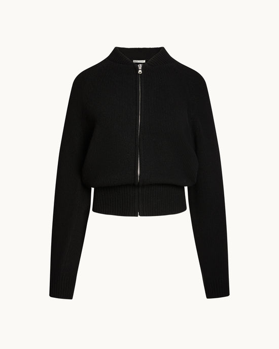 Velma Zip Up in Black