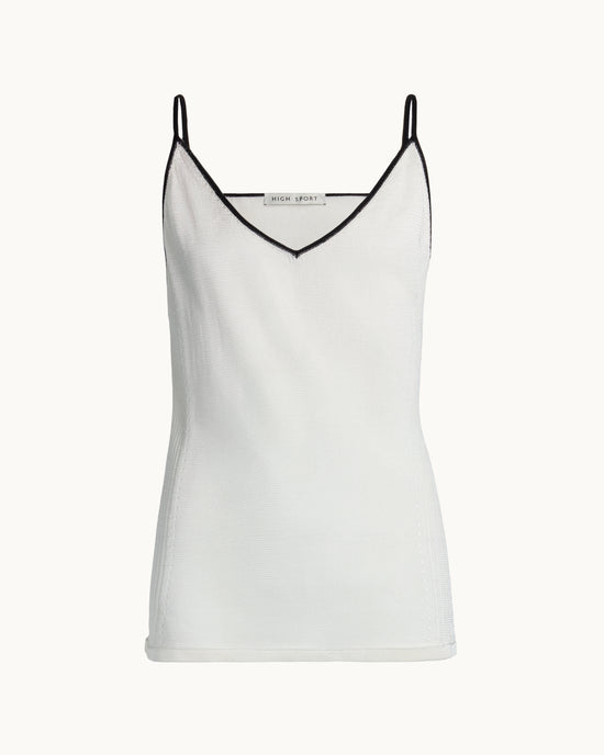 Slinky Tyler Cami in Tipped Ivory