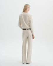 Devon Pant in Ivory Corduroy