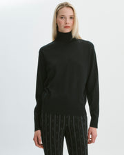 Griffin Turtleneck in Black