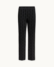 Louis Pant in Black/Charcoal Arrow Stripe