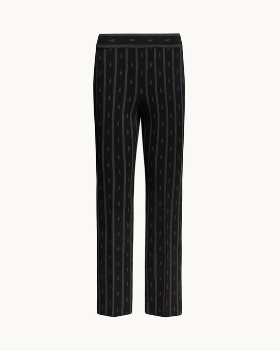 Louis Pant in Black/Charcoal Arrow Stripe