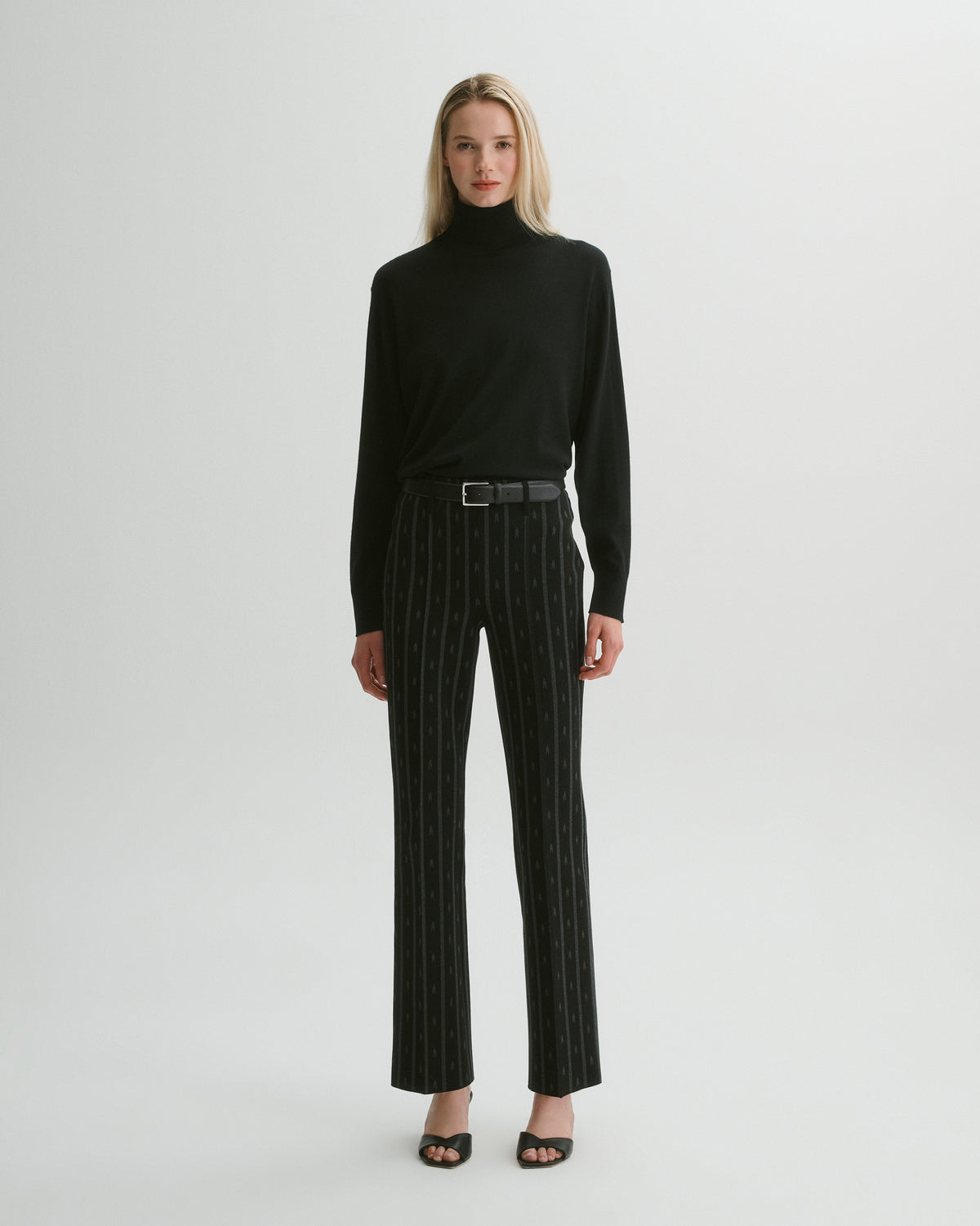 Luke Pant in Black/Charcoal Arrow Stripe