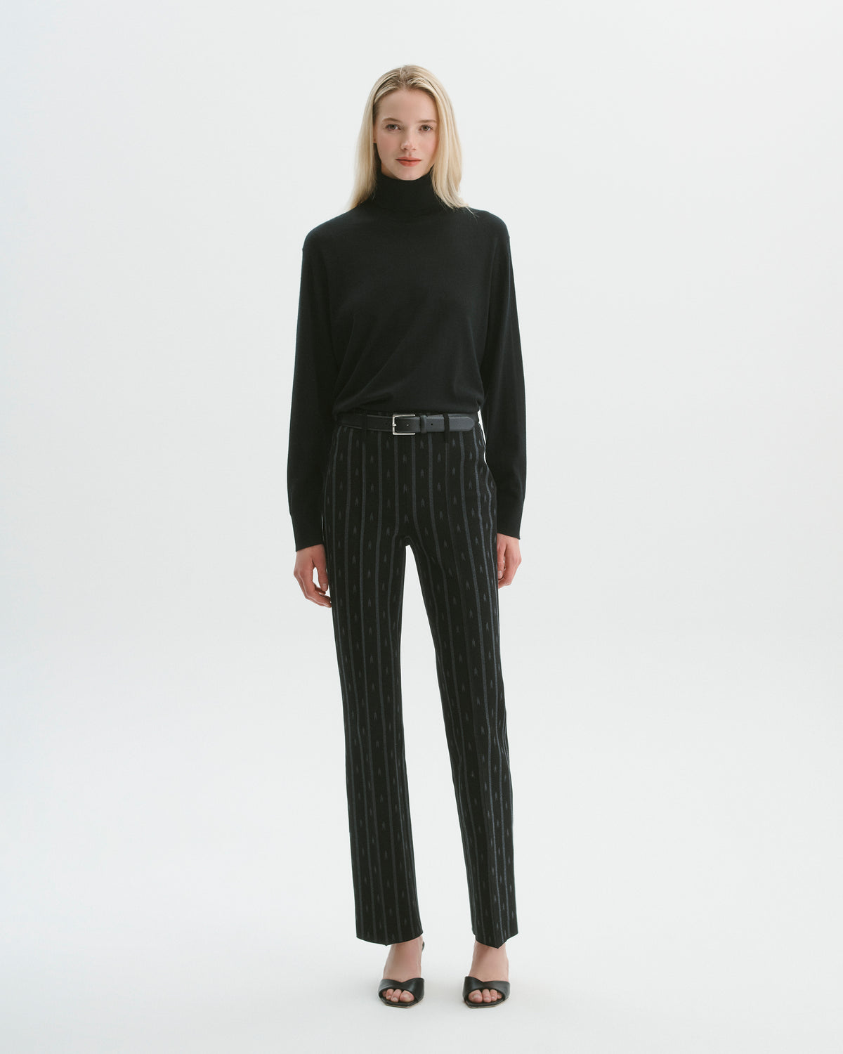 Luke Pant in Black/Charcoal Arrow Stripe