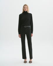 Luke Pant in Black/Charcoal Arrow Stripe