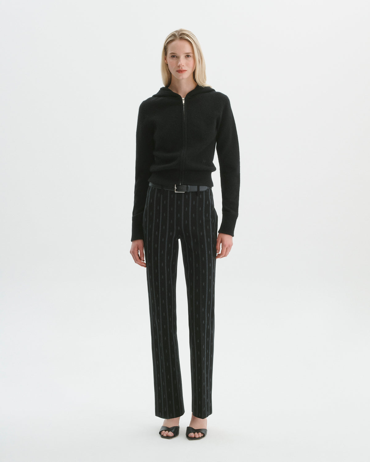 Luke Pant in Black/Charcoal Arrow Stripe