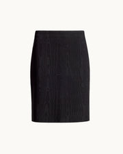 Ava Skirt in Black Moire