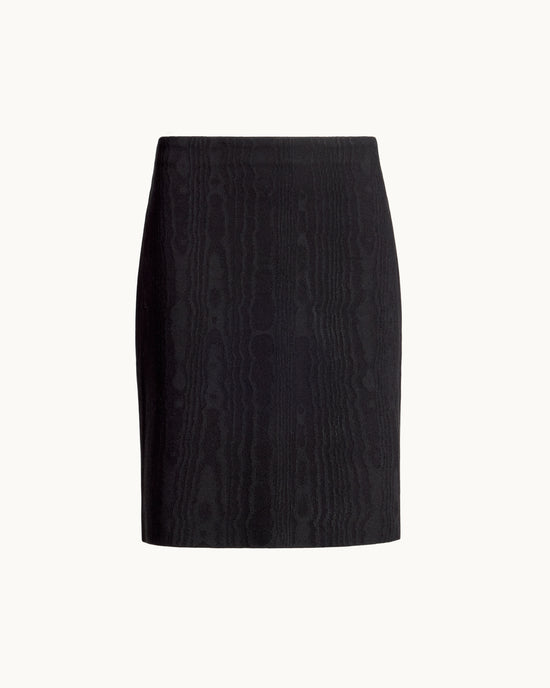 Ava Skirt in Black Moire